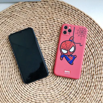 Spiderman Risanka Silikonski Mehko Telefon Primeru Za iPhone 6 6s 7 8 Plus 2020 SE 7Plus 8Plus X XR XS Max 11 11Pro Max Primeru Coque Vrečko