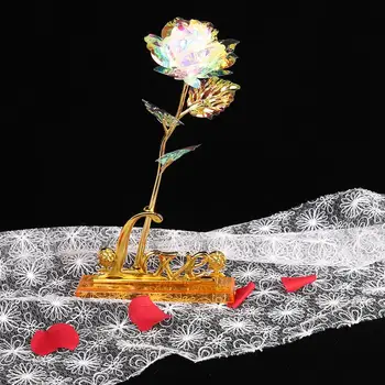 Valentinovo Darilo Rose Roza Box Embalaže Z Vibracij Svetlobe, ki je Osnova Za Dekle, Prijatelj Weding Stranka Dekoracijo