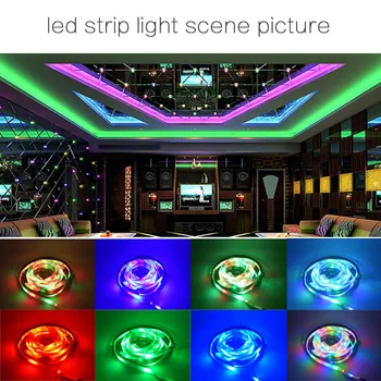 Led luči WIFI krmilnik 12V RGB led trak svetlobe nepremočljiva 5050 led osvetlitev trak za Stranke soba, Božični okraski, neon