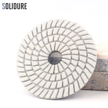 7pcs/set Diamond mokro poliranje Spiralnega Modela Fleksibilne Poliranje Marmorja Moker Beton Granit Brušenje Disk