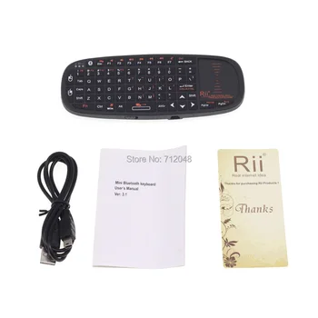 Original Rii i10BT Mini Brezžična Tipkovnica z Sledilno Miško za Android TV Box/Mini PC/Laptop/Tablet