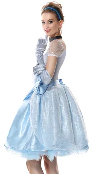 Odraslih Princesa Pepelka Obleka za Halloween Kostumi za Ženske Fantazije Ženske cosplay Pepelka Kostum