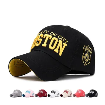 Nova Moda BOSTON vezene baseball kapa s šcitnikom moški šport na prostem klobuk dame vizir za zaščito pred soncem skp nekaj Nastavljiv klobuki