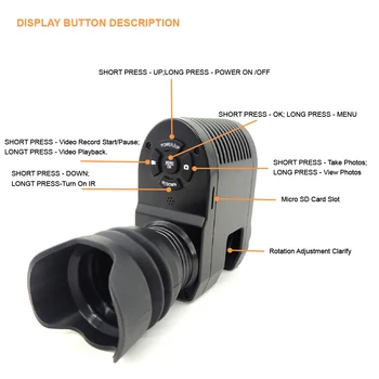 Megaorei 3Outdoor Lovska Optika Vid Taktično Digitalni Infrardeči Night Vision Riflescope Vrsto Baterije, ki so na Voljo za Monitor
