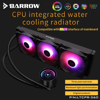 Barrow Vode, Hladilnik PROCESORJA all-in-one 240 mm/360 mm z 120mm Pro RGB PWM Navijači Intel 115x/X99/X299 , AMD Celotno Platformo