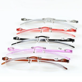 Nove Unisex Ženske Moški Ultralahkih TR90 Novo Branje Očala Očala Bralec brez okvirjev +1.0 +4.0