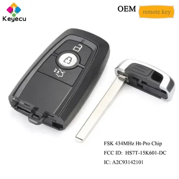 KEYECU OEM Vstop brez ključa Smart Remote Key - 434MHz - FOB za Ford Edge 2018 Mondeo 2017 FCC ID: HS7T-15K601-DC A2C93142101