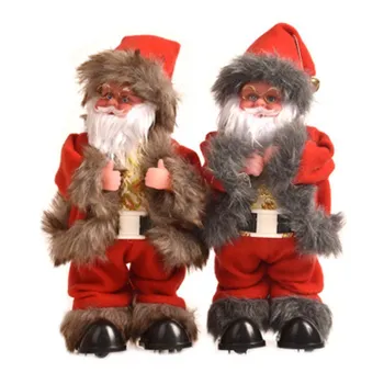 Čudno Nove Lestve/plezanje Kroglice Električni Glasbe Santa Claus Lutka, Božični Okraski, Igrače za Otroke
