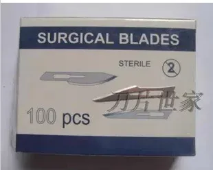 Debelo 100 kozarcev/Paket 11# Kirurški Noži, Rezila Za 11# Skalpela Uporabo Ogljikovega Jekla Za Zamenjavo Carving Živo Tkivo Rezilo