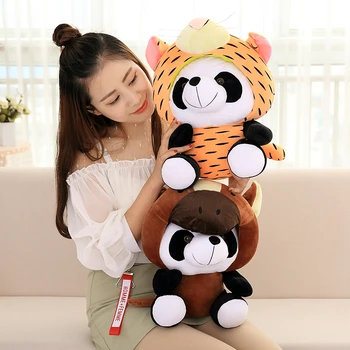 1pc 20/40 cm Kawaii Kitajski Zodiak Panda Plišastih Igrač Mehko Polnjene Živali Miško Goveda Pes Zajec Plišastih Srčkan Lutka Darilo za Otroke