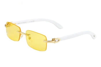 Pawes Lesa Očal Okvir Moških sončna Očala Zlato Rimless Očala za Človeka Anti Reflektivni Jasno Objektiv Recept Očala