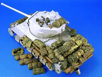 1/35 Sherman Zlaganje set (1) ne vključujejo tank igrača Smolo Model Mini Kit unassembly Unpainted