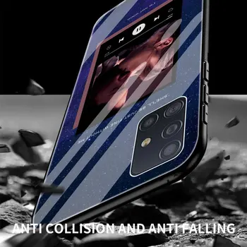 Kaljeno Steklo Primeru Coque Za Samsung Galaxy A50 A51 A71 A21s A10 A20 A31 A41 A72 M21 M31 M51 Kritje Fundas Ameriški TV Lucifer