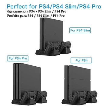 Podpora Nadzora za Sony Play Station Playstation PS 4 PS4 Pro Slim Stand Igralno Konzolo Hladilni Ventilator Hladilnika Oprema za Krmilnik