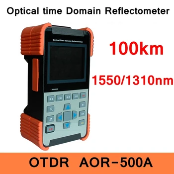 OTDR AOR-500A Optični Časovnem Reflectometer 100KM 1550/1310nm valovna dolžina FC adapter ST LC SC neobvezno CE, ROHS certifikati