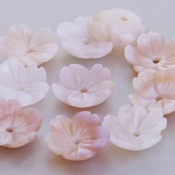 Roza biserovine vklesan cvet lupini osnovo v Pearl Cvet srednje luknjo 1mm diy modni Nakit,prodaja 6pcs/veliko