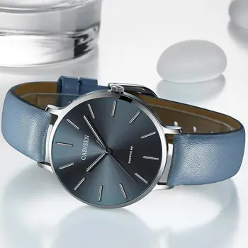2020 novo CADISEN ženske ure luksuzne blagovne znamke obleko dame watch modra ženska nepremočljiva ročno uro Ultra-tanek izbiranje Zegarek damski