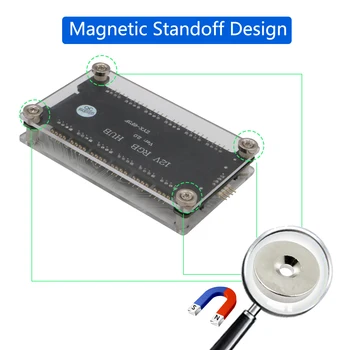 XT-XINTE 12V RGB Središče s Akril Primeru in Magnetno Odmik za ASUS/MSI 4Pin 12V LED Krmilnik