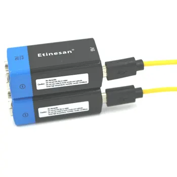 2pcs NOVO blagovno ZNAMKO Etinesan 9V 4500mWh litij-lipo li-ion rech USB Polnilne baterije