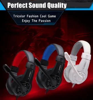 Popust LPS G1 Glasba Super Bass Gaming Slušalke Čelade Audio Slušalke Lučka Slušalke z Mikrofonom za Računalnik PC Gamer