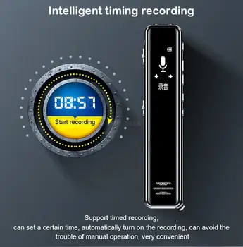 C8 Mini Digitalni Diktafon 16GB Audio Pero Dictaphone Zvok Aktivira Snemanje za Poslovni Sestanek Razreda, ki Obiskujejo