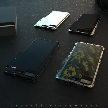 Oklep Kralj iz Nerjavečega Jekla Metal Flip Primeru Za Samsung Galaxy Note 8 S7 Rob S9 S6 Plus Shockproof Kritje Za S10 5G S8 Opomba 10 5