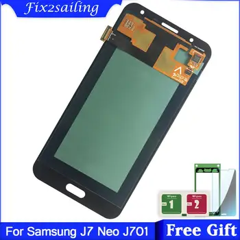 5.0 palčni Super Amoled zaslon LCD Za Samsung Galaxy J7 neo J701 J701F J701M J701MT Zaslon LCD + Touch Screen