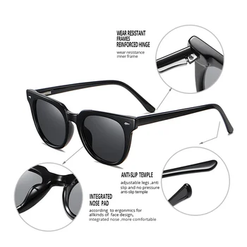 Pro Acme blagovne Znamke Letnik Polarizirana sončna Očala Moški Ženske Luksuzni Design TR90 Okvir sončna Očala Proti Bleščanju Očala za Vožnjo PC1586