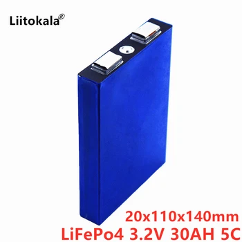 LiitoKala LiFePo4 3.2 V 30AH 5C litij-bateria za diy 12V lifepo4 e-kolo e skuter kolo stol AGV avto Golf vozički