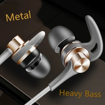 Original Fonge J02 in-ear Slušalke z Mikro 3,5 mm Stereo Heavy Bass Glasbe, Hrupa Preklic Slušalke za Samsung Galaxy s9 Xiaom