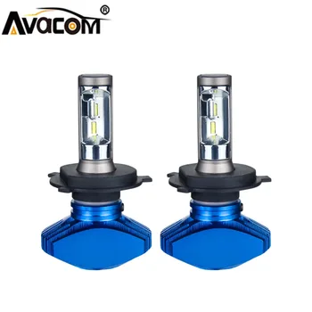 Avacom 2Pcs LED H1, H7, Fanless Mini Avto Žarnice 12V H3 H4 9005/HB3 9006/HB4 HIR2 CSP 6500K Bela 80W 8000lm H4 H11/H8 LED Voiture