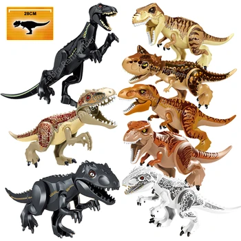 Jurassic Svetu Dinozavrov Številke Opeke Tyrannosaurus Indominus Rex I-Rex Sestavljanje Gradnikov Otrok Igrača Dinosuar