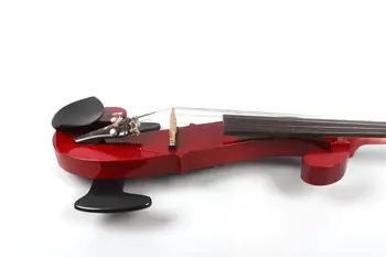 Yinfente Rdeče 4/4 Električni Tiho Violino Ročno izdelane Lepo Zvok Brezplačno Primeru+Lok+Kabel#EV15