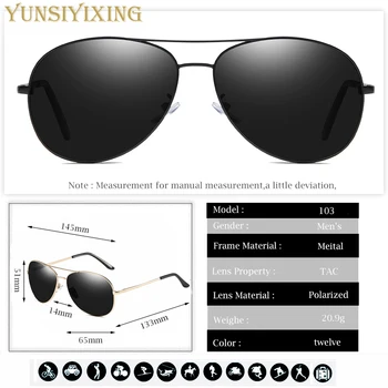 YSYX 2020 sončna Očala za Moške Oblikovalec Luksuzne blagovne Znamke Pilot Očala Polarizirana sončna Očala Moški/Ženske Pribor Gafas De Sol YS103