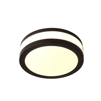 LED stropna luč akril lučka črno bel mini hodnik vhod notranjo dekoracijo okrogle površine, vgrajena razsvetljava držalo