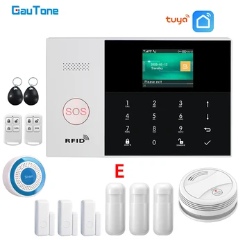 GauTone PG105 Tuya Wifi GSM Alarmni Sistem za Varnost Doma z Mobilno Sireno Dima Detektor podporo Pametni Življenje app Nadzor