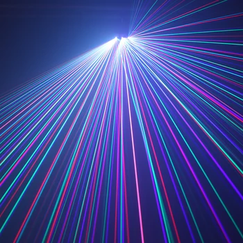 AUCD 3 Oko 500mW RGB Paleto Optičnih Omrežij Vrtenja Gibljejo Ray Projektor Laserski Žarek Luči DMX DJ Party Kažejo Razsvetljavo DJH3